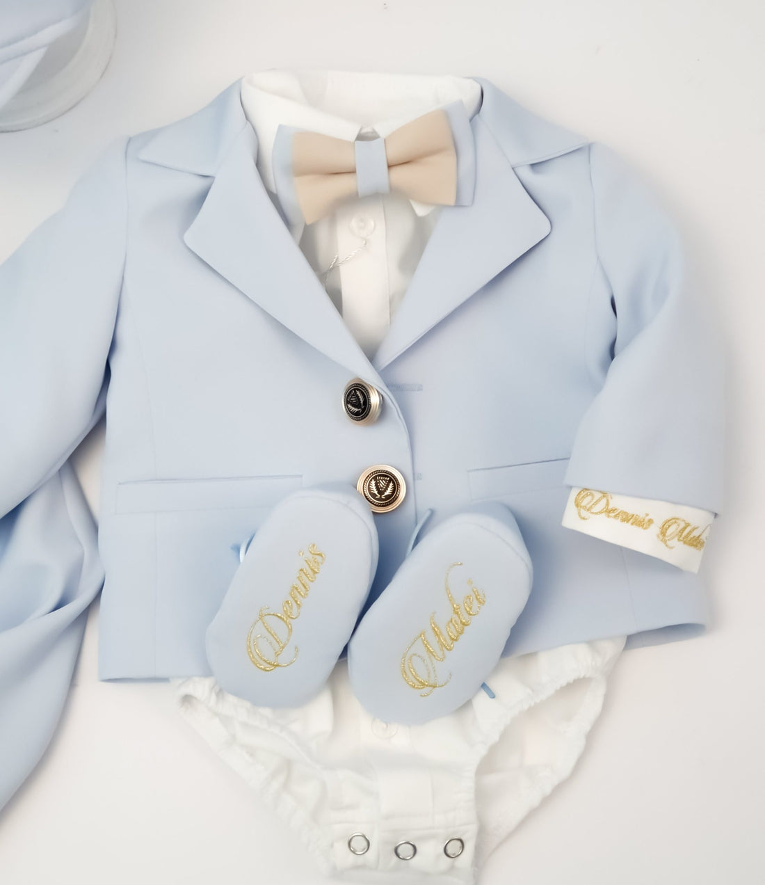 Costumaș botez pentru băieți Sabin ''Blue Angel''