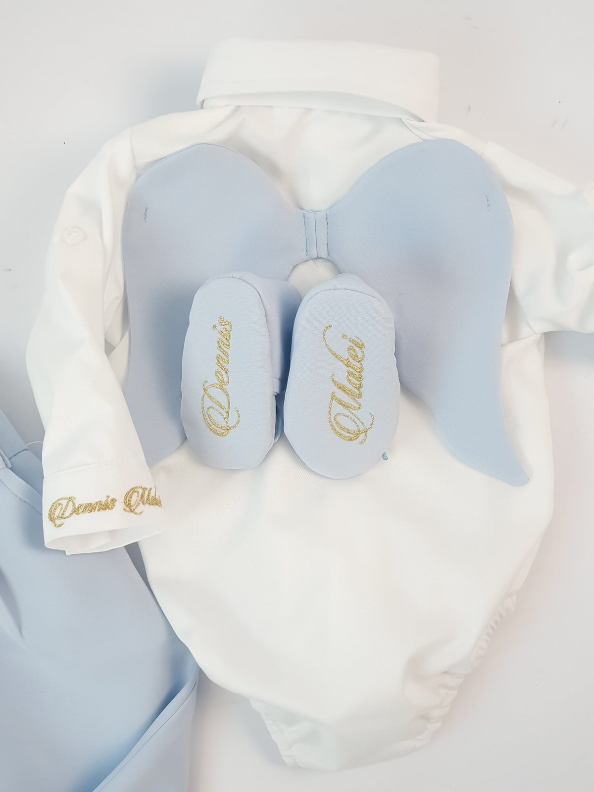 Costumaș botez pentru băieți Sabin ''Blue Angel''