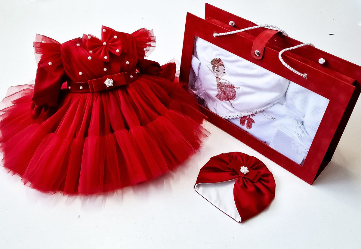Trusou Botez Fetite Red Ballerina