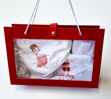Trusou Botez Fetite Red Ballerina