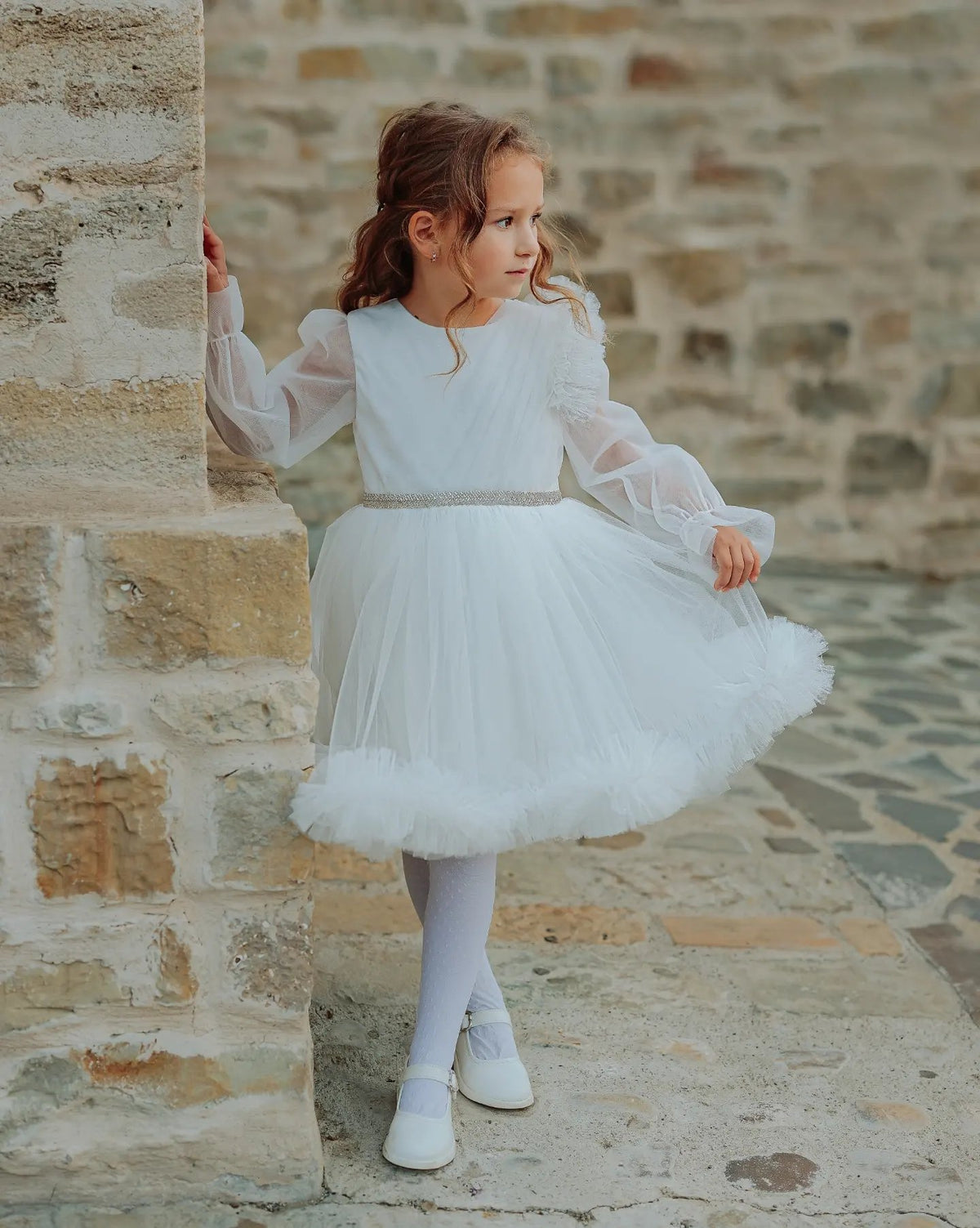 Rochița ocazie fete Shine White