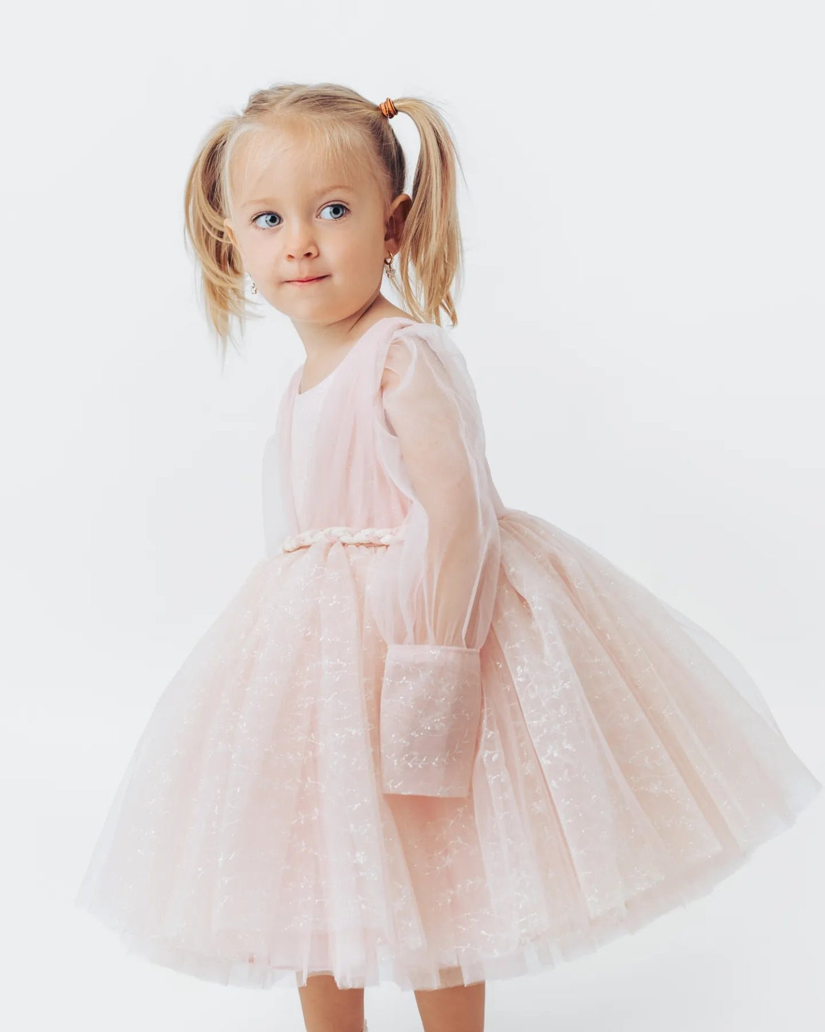 Rochița ocazie fete Janett Powder Pink