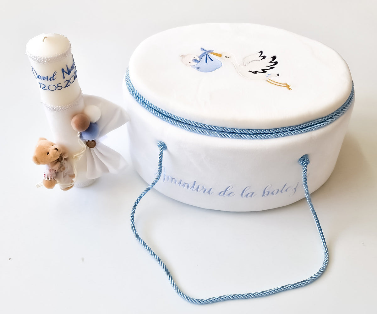 Trusou Botez Stork with Baby Boy