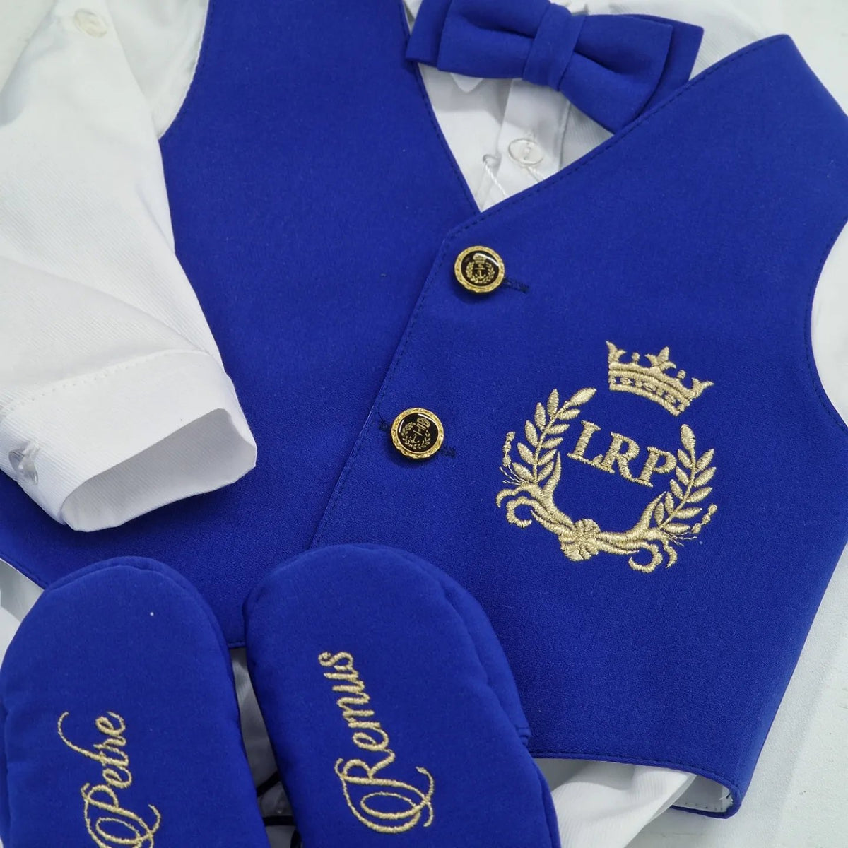 Costumaș botez pentru băieți Royal Crown