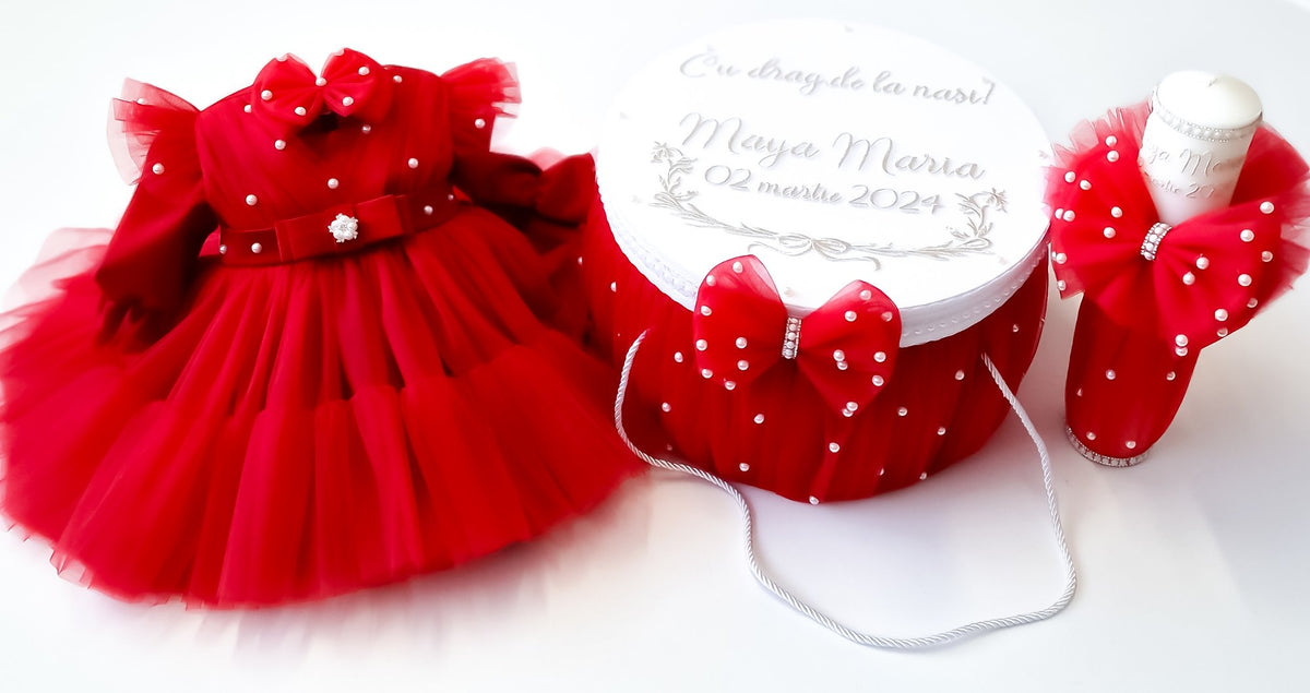 Lumanare Botez Anabell Red