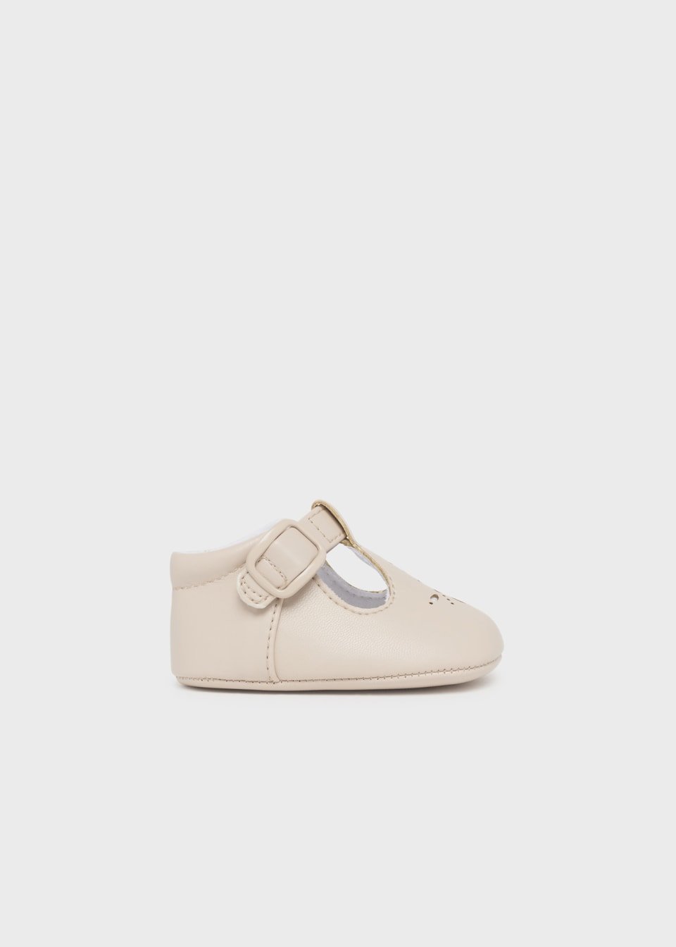 Pantofi botez baieti Crema