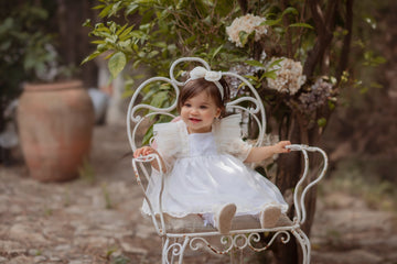 Rochiță ivoire botez Amelie