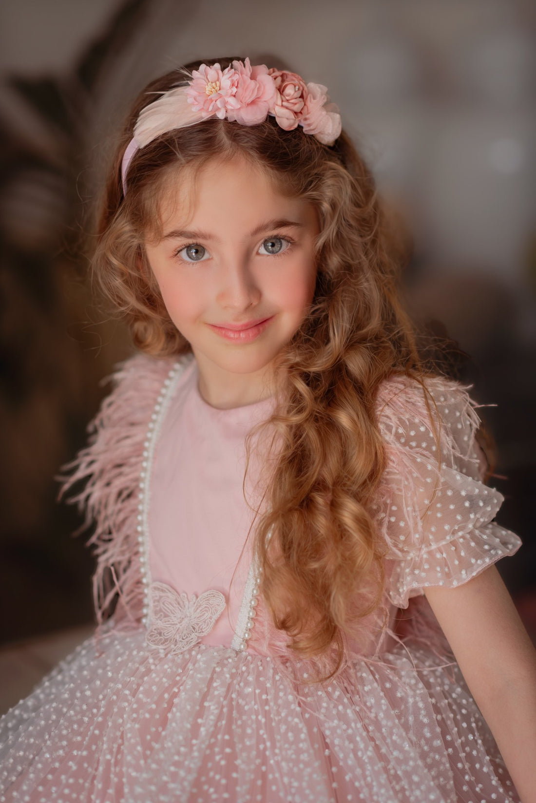 Rochița fete ocazie Bianca Powder Pink