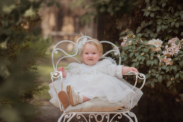 Rochiță botez Bianca Ivory