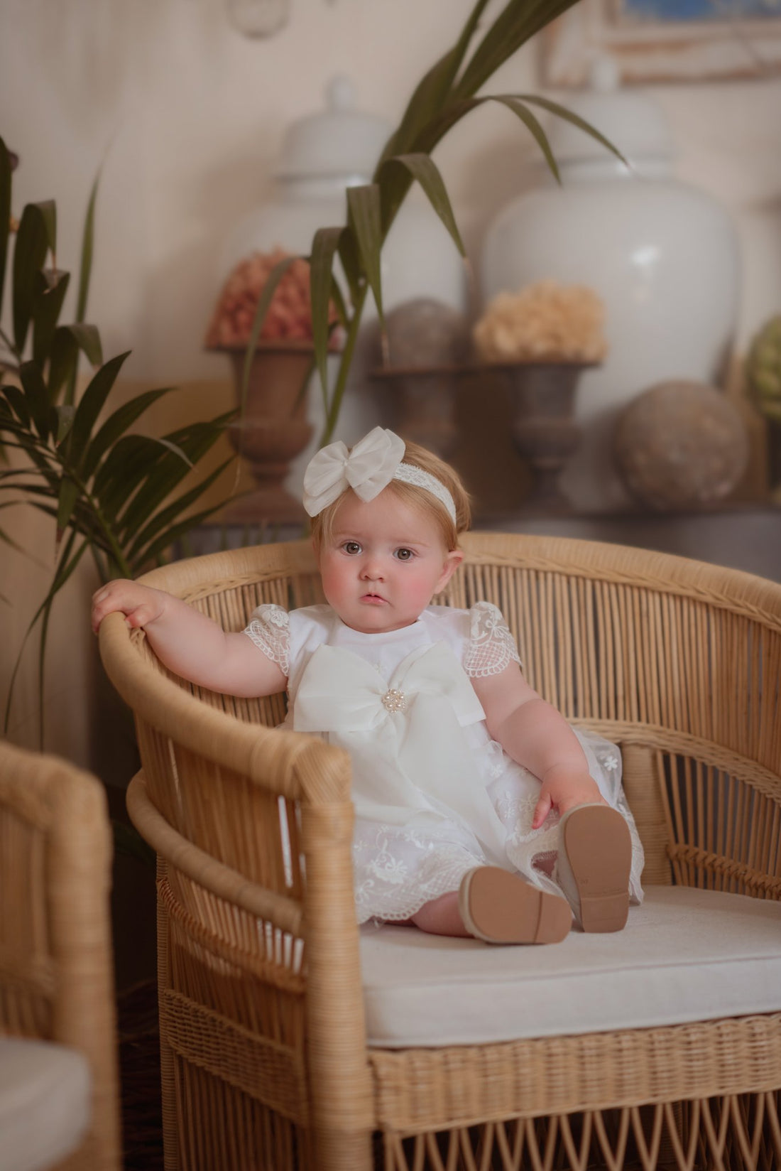 Rochiță ivoire botez Charlotte