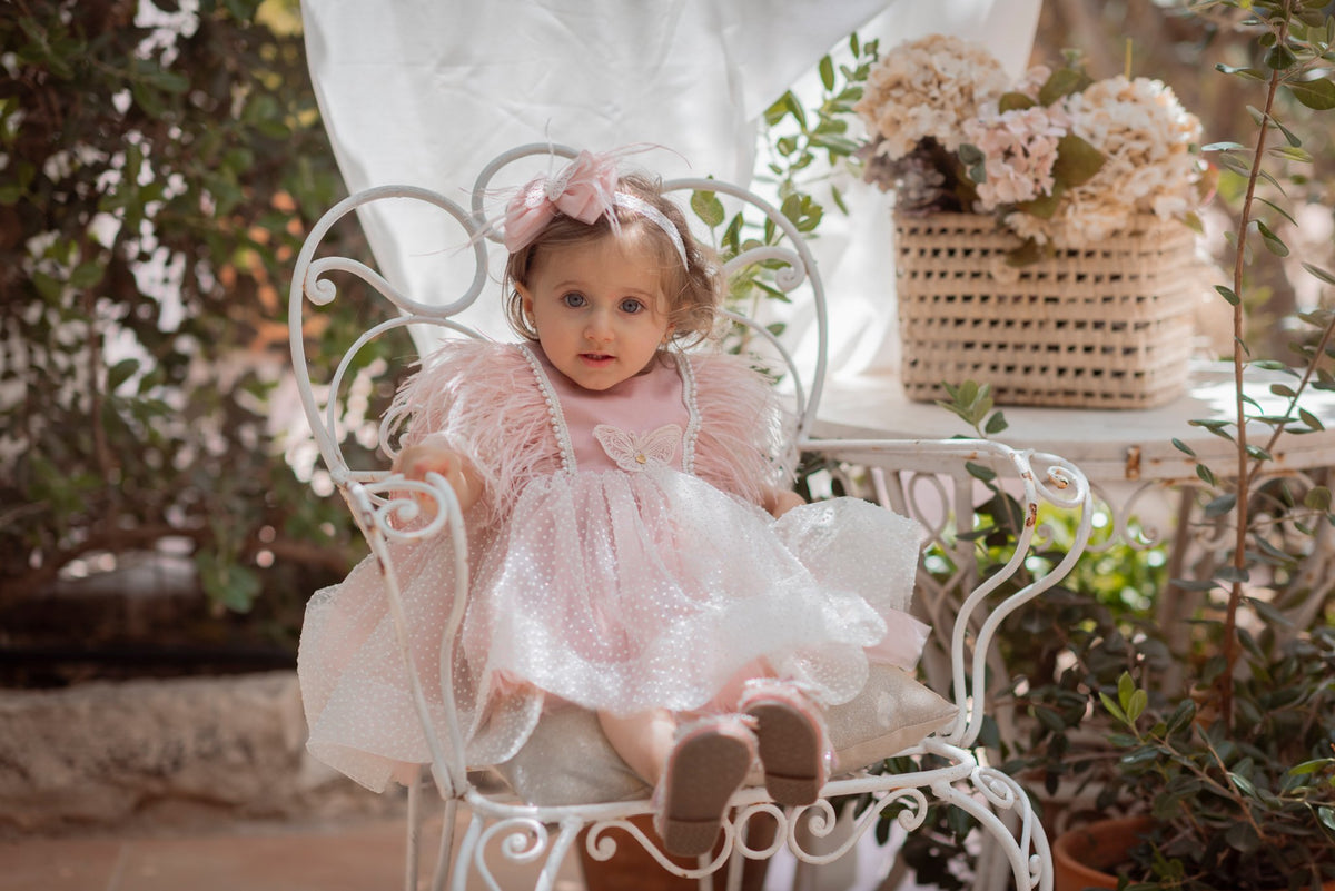 Rochița fete ocazie Bianca Powder Pink