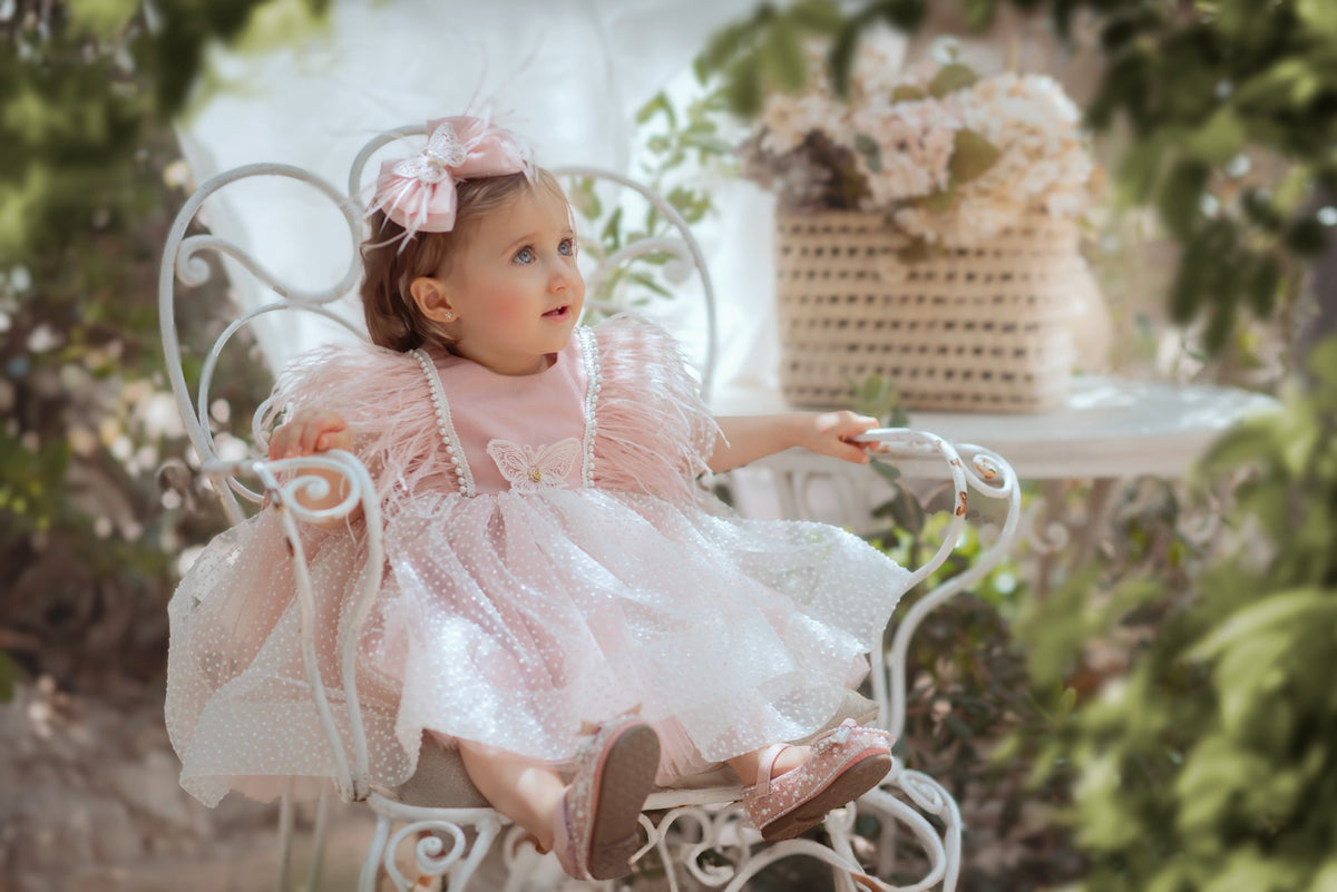 Rochița fete ocazie Bianca Powder Pink