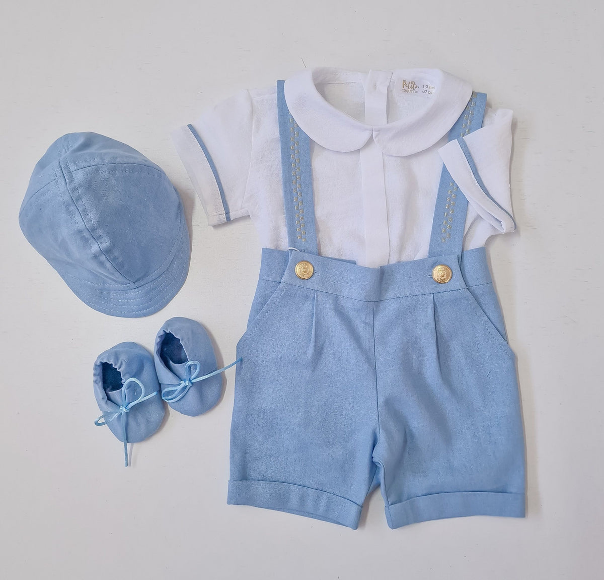 Costumaș botez pentru băieți Royal Blue