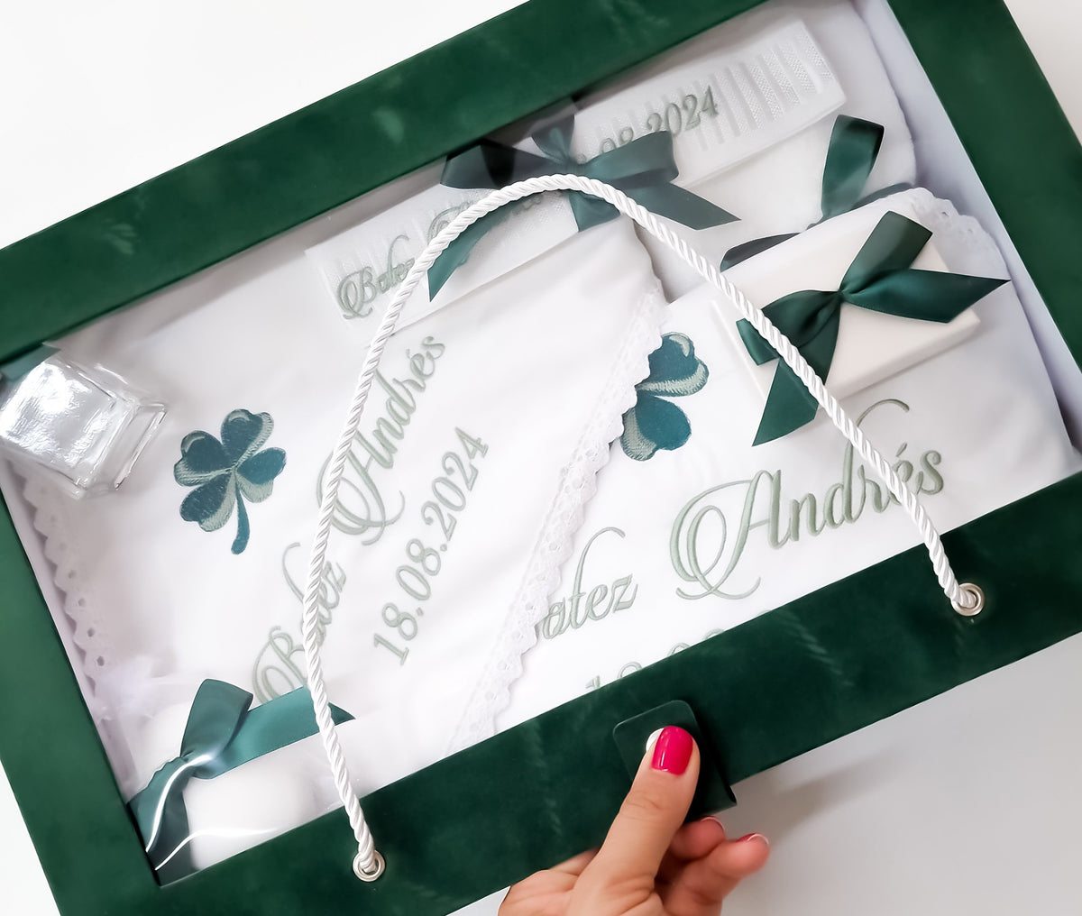 Trusou Botez Băieți Green Clover