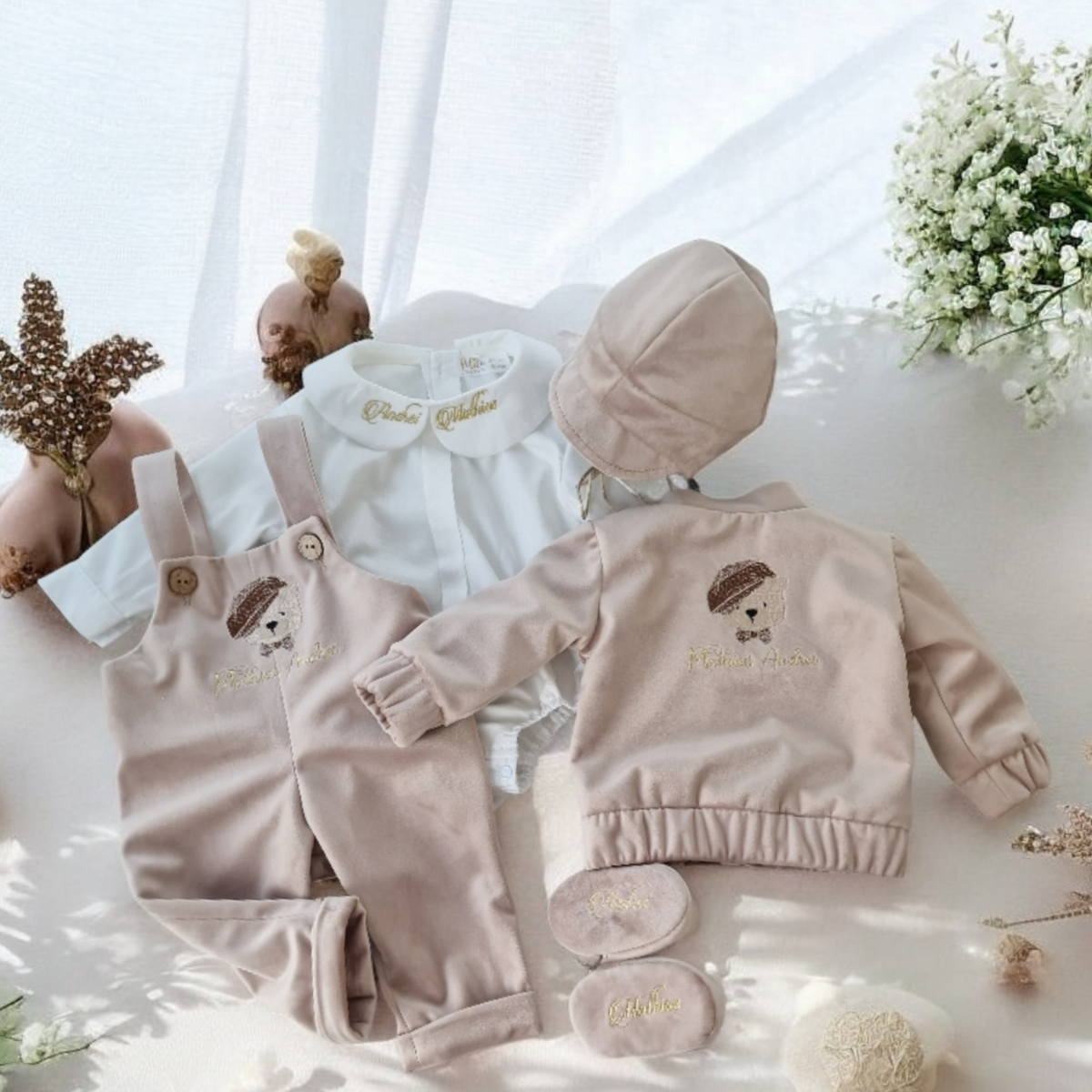 Costumaș botez pentru băieți Mark Velvet''Bear''