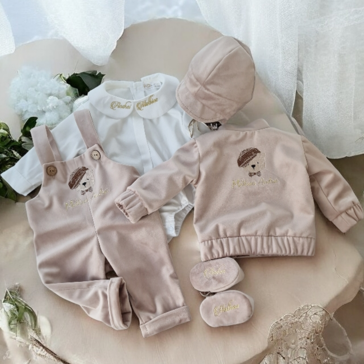Costumaș botez pentru băieți Mark Velvet''Bear''