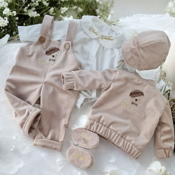 Costumaș botez pentru băieți Mark Velvet''Bear''