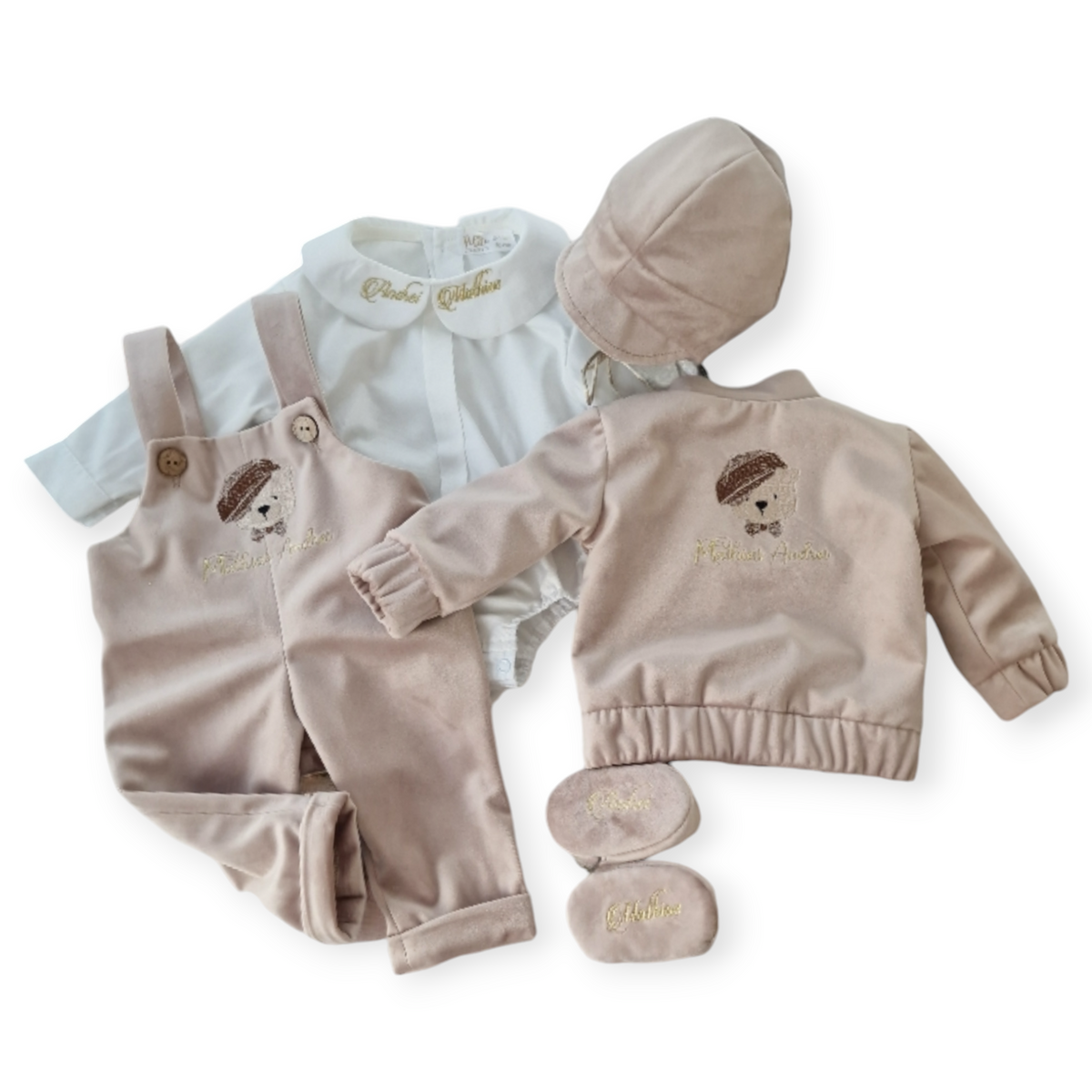 Costumaș botez pentru băieți Mark Velvet''Bear''