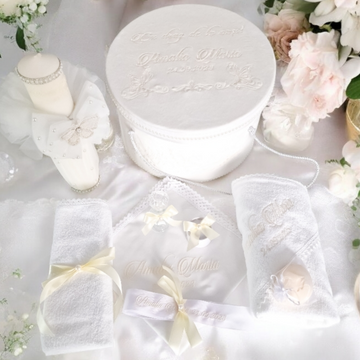 Trusou Botez Fetițe White Butterfly