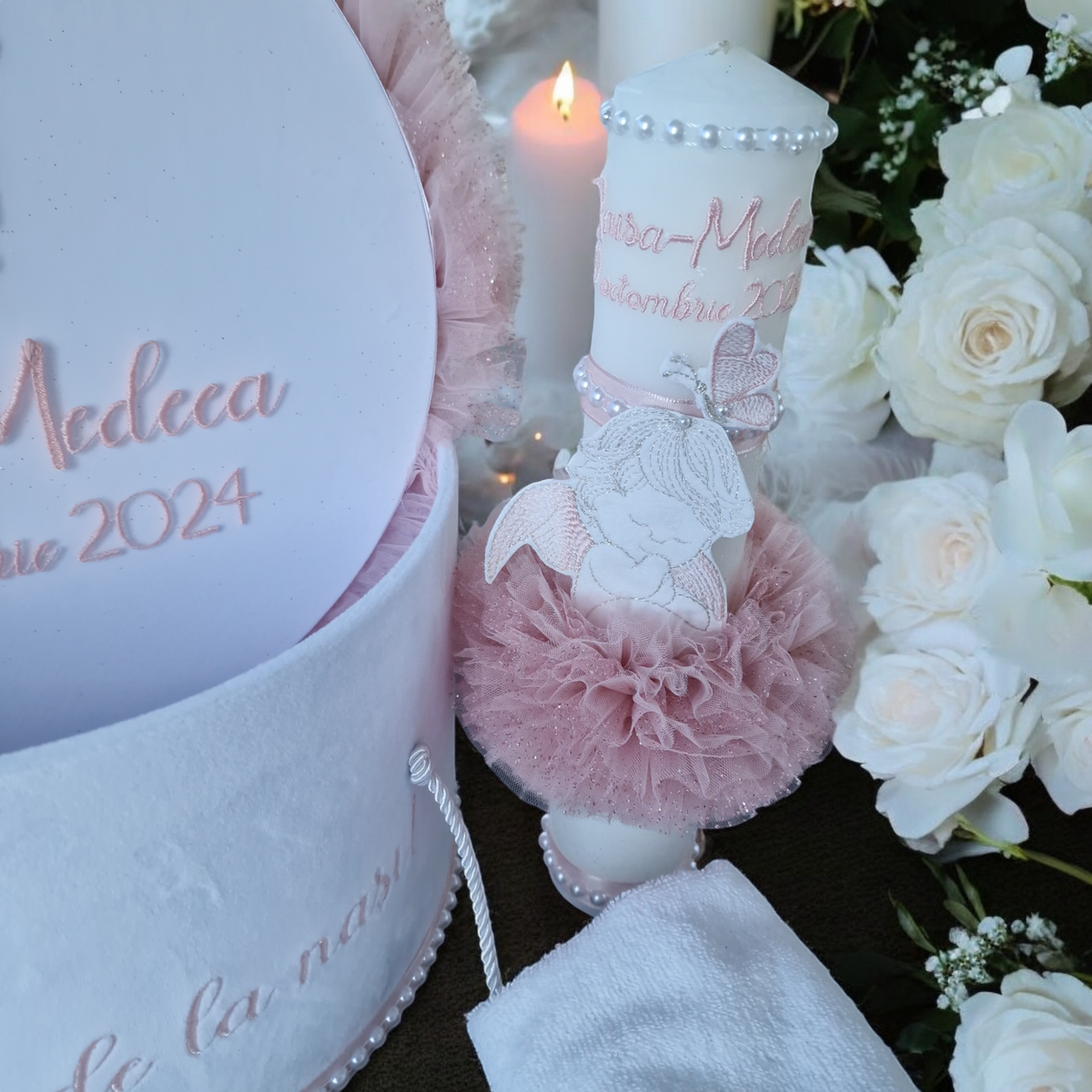 Lumânare Botez Fetița Sweet Angel
