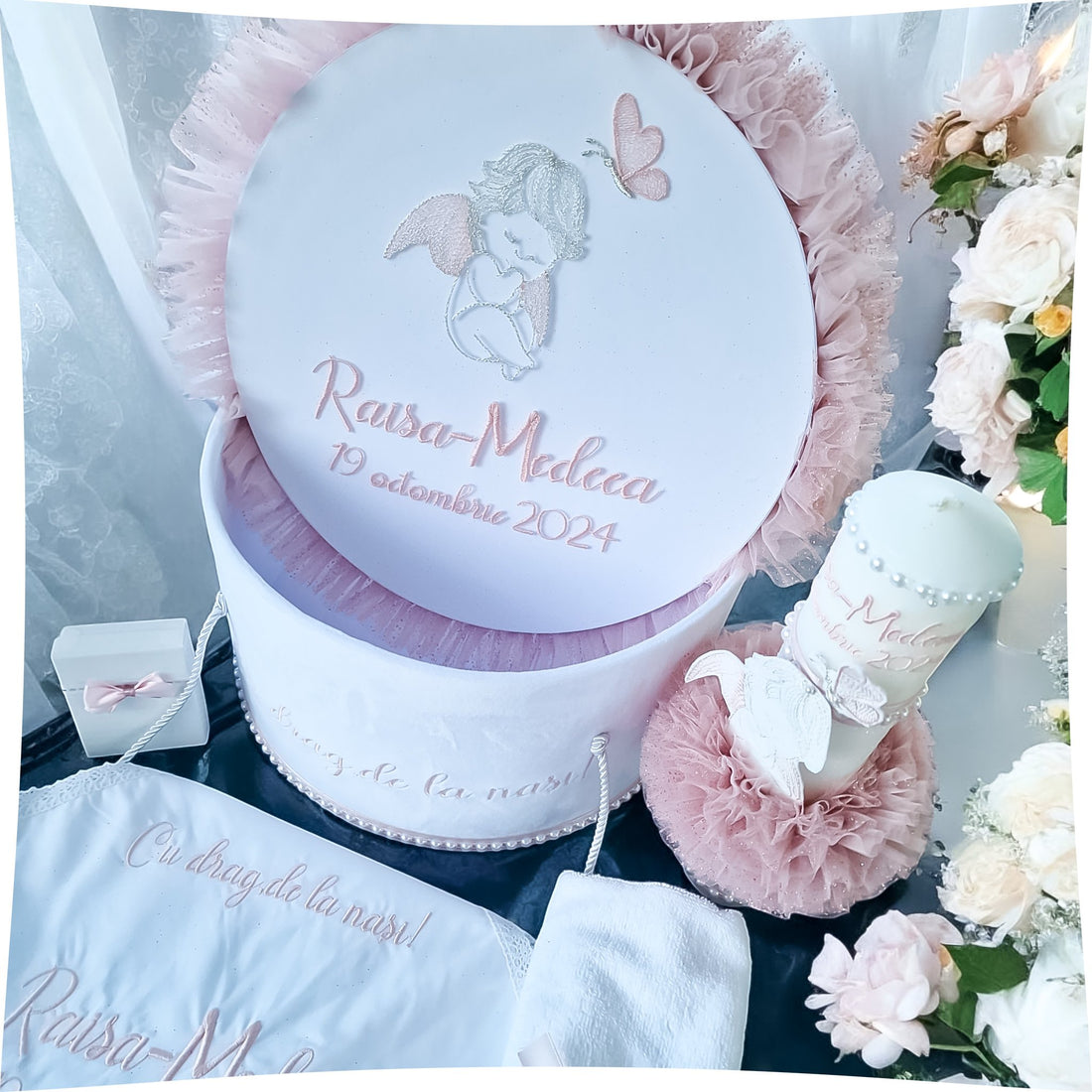 Lumânare Botez Fetița Sweet Angel