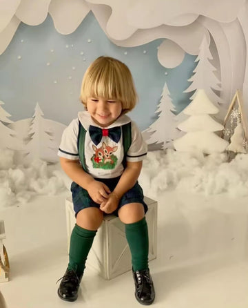 Costumaș festiv de Crăciun pentru băieți  Check -personalizat la alegere