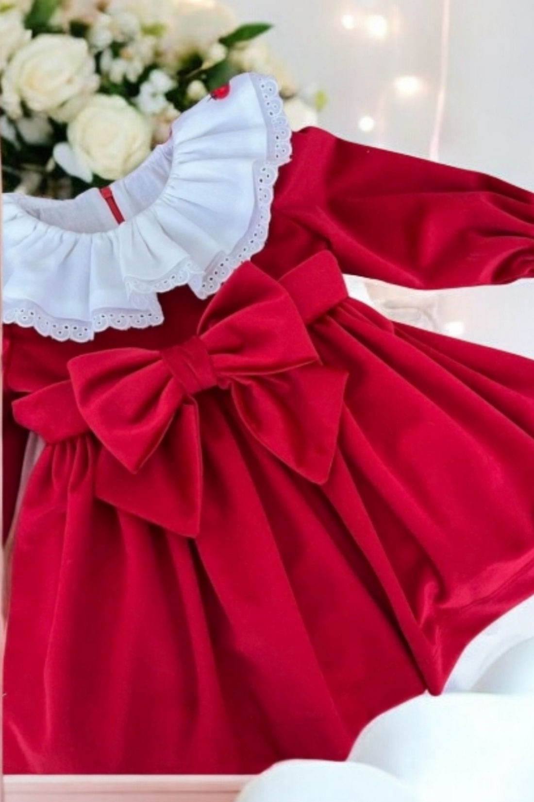 Rochie Crăciun din Catifea Roșie