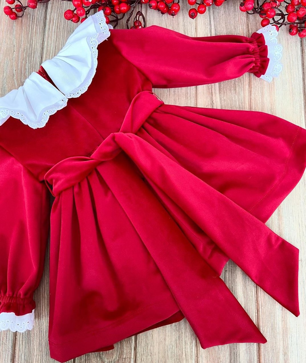 Rochie Crăciun din Catifea Roșie
