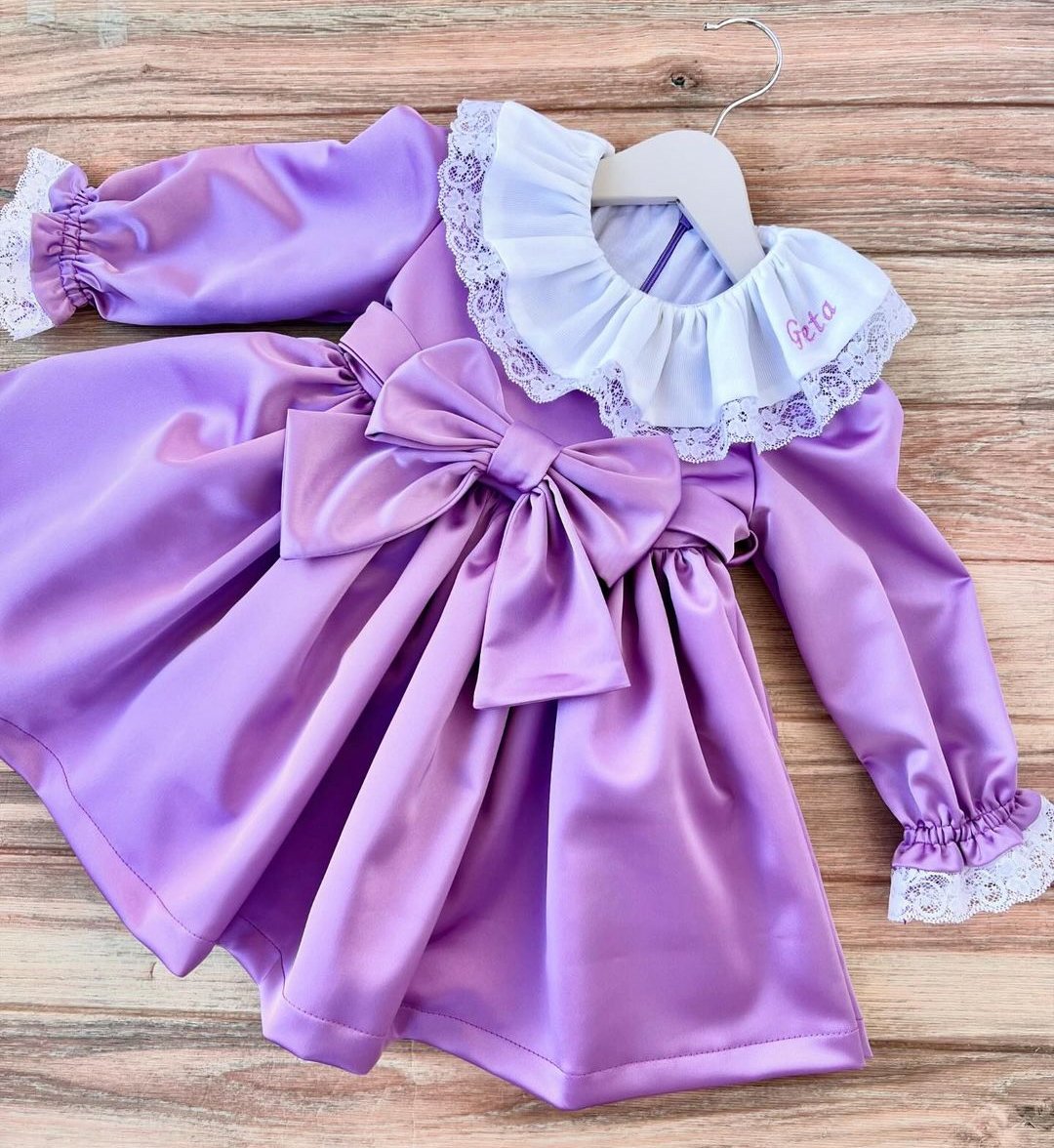 Rochie Crăciun din Tafta Lila