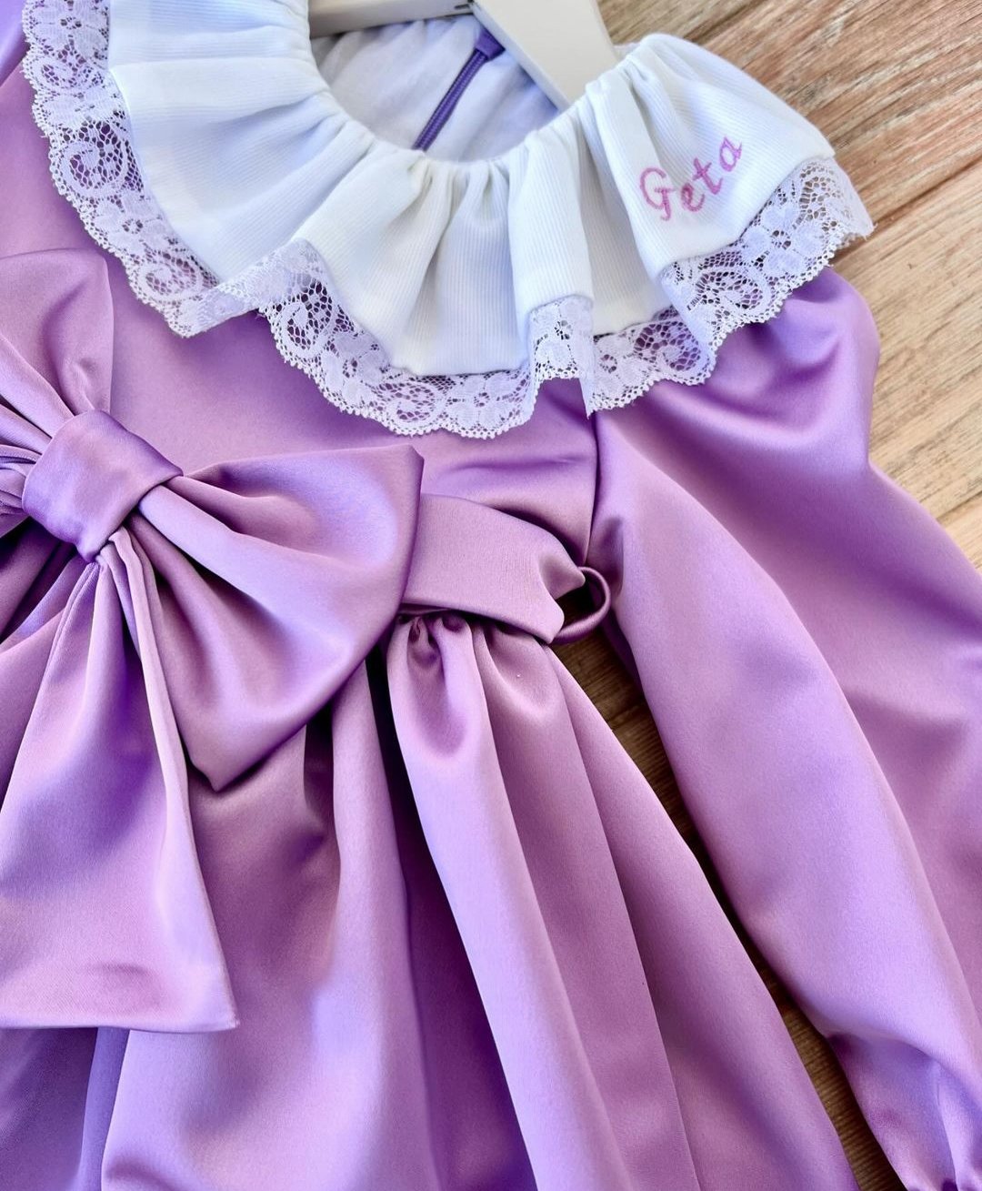 Rochie Crăciun din Tafta Lila