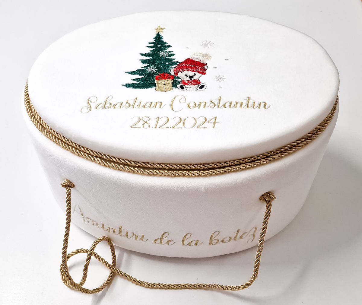 Trusou Botez Personalizat  Christmas Bear