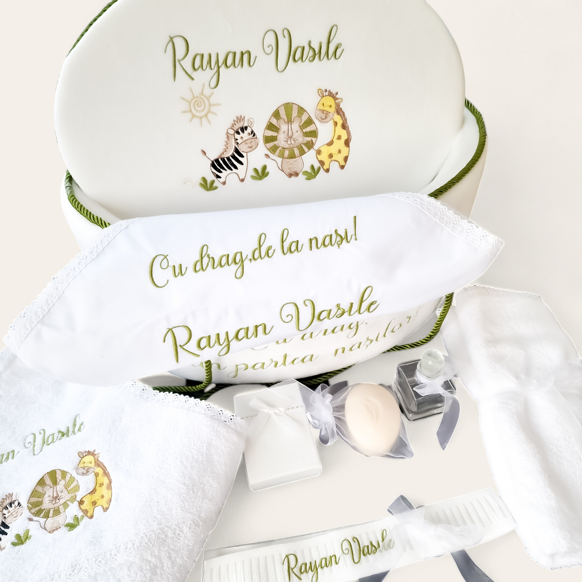 Trusou Botez Personalizat Green Jungle