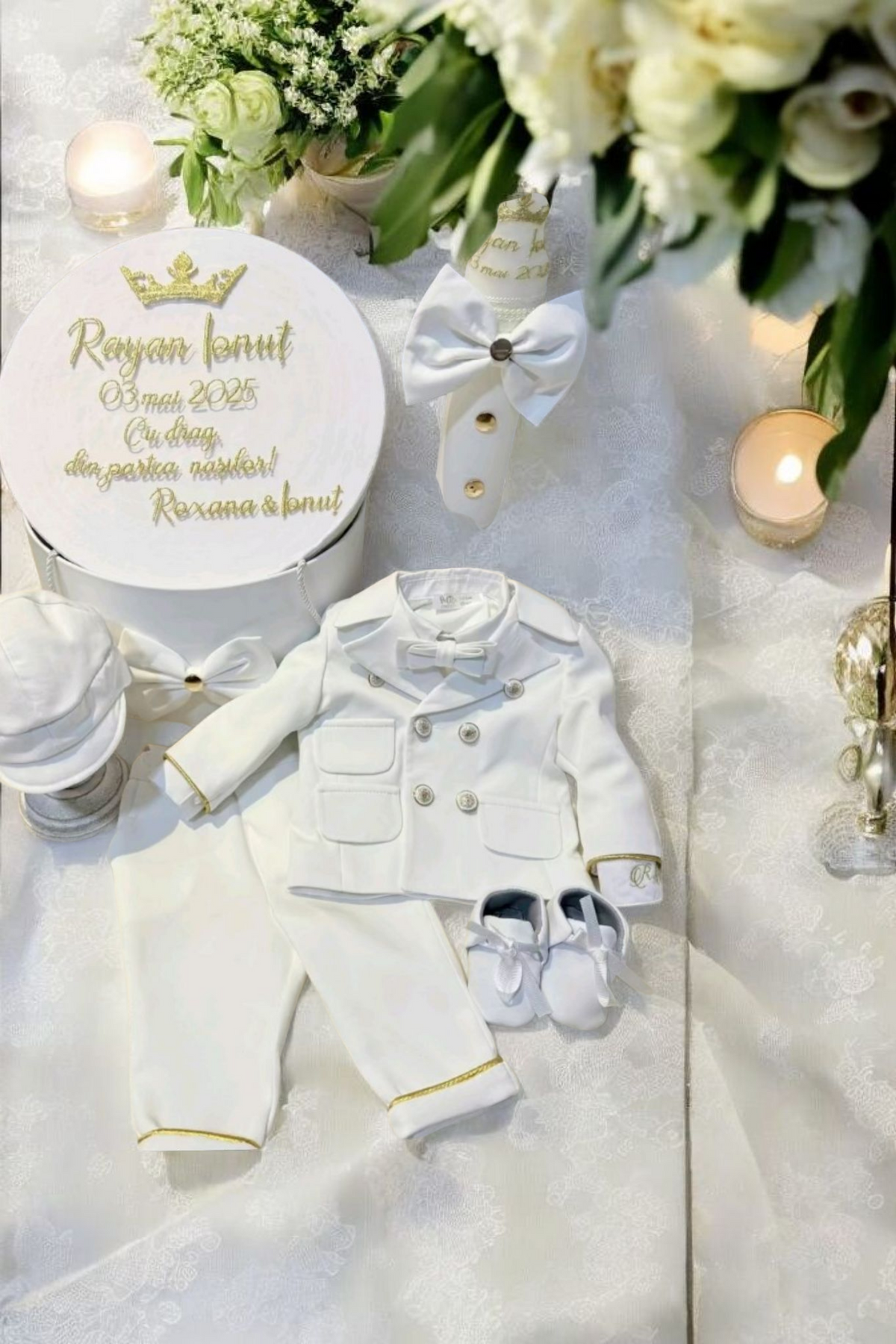 Costumaș botez pentru băieți King