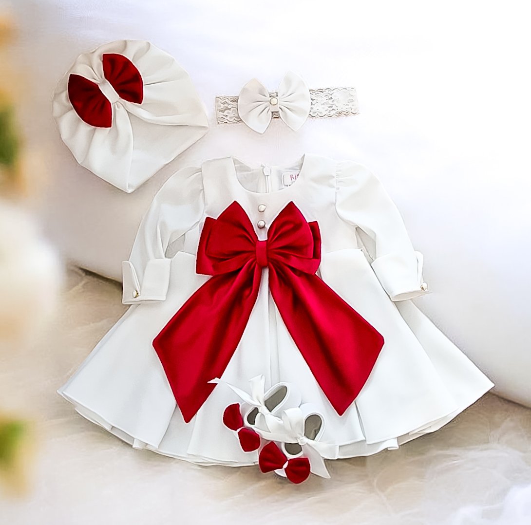 Set Complet Botez Fetiță Rochita +Trusou+Lumanare Tematica Balerină
