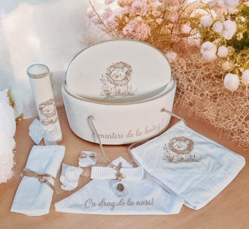 Trusou Botez Personalizat cu tematica Leu – Complet pentru biserică