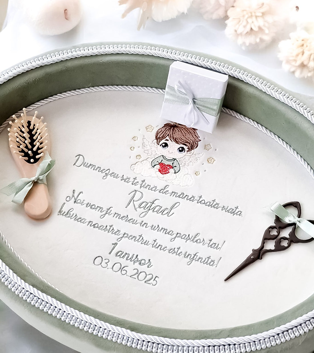 Set aniversar  băieți Velvet Baby Angel