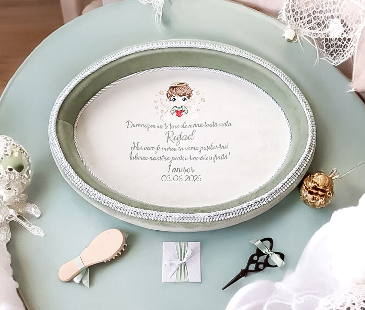Set aniversar  băieți Velvet Baby Angel