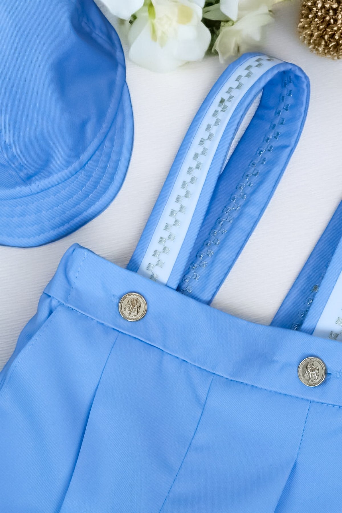 Costumaș tematic botez pentru băieți Nandy Baby Blue