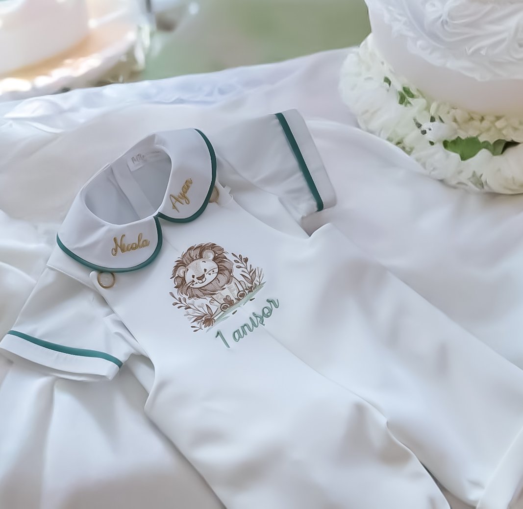 Set Aniversar Personalizat 1 An - Costumaș +Tăvița Moț și Accesorii
