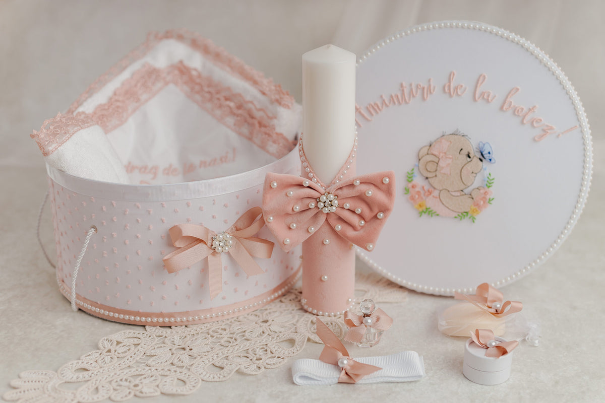 Lumanare Botez Velvet Bow