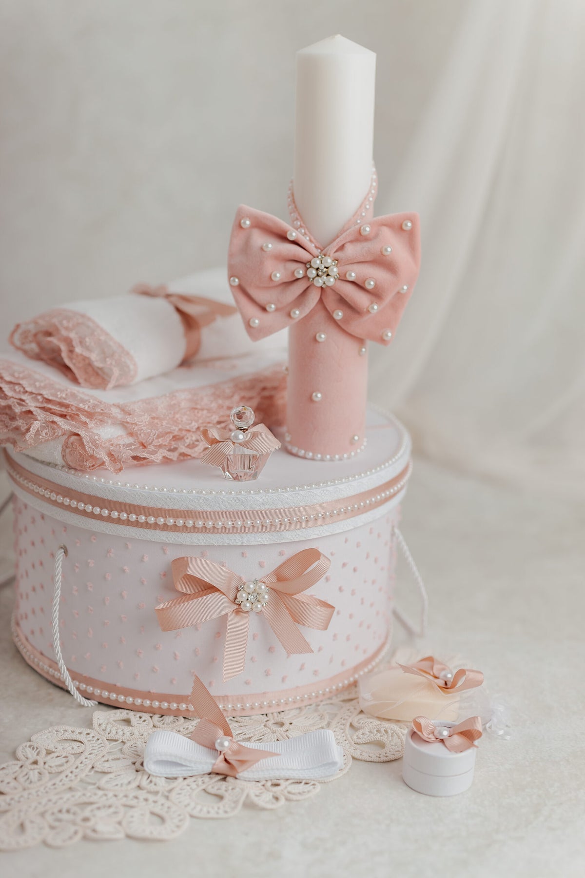 Lumanare Botez Velvet Bow