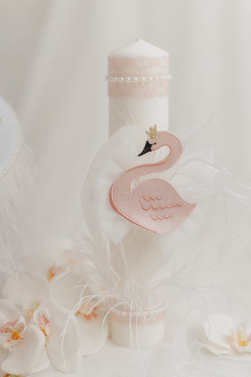 Lumanare Botez Swan