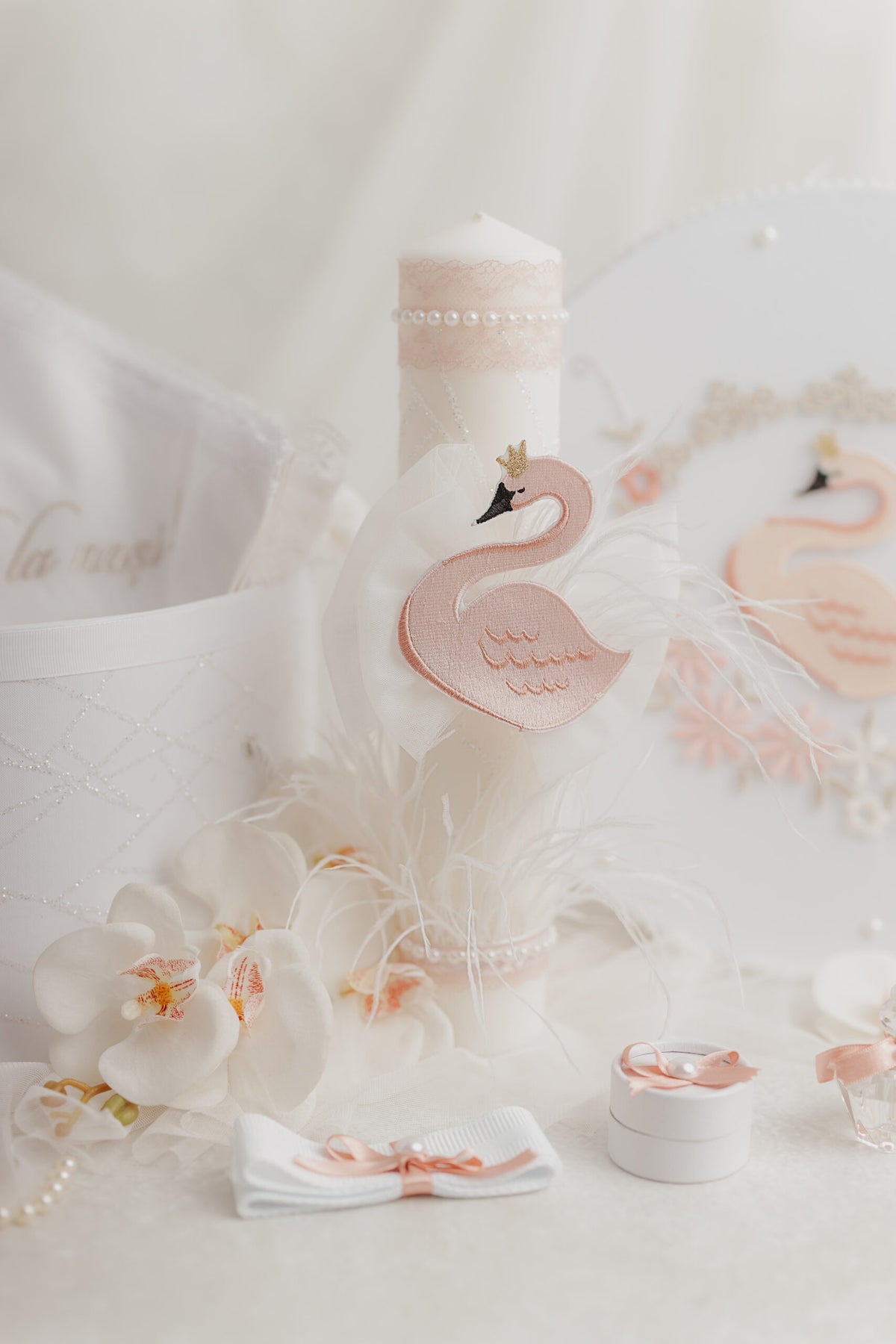Lumanare Botez Swan