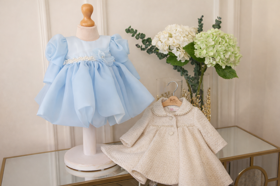 Rochiță din organza Bleo de botez Ariel