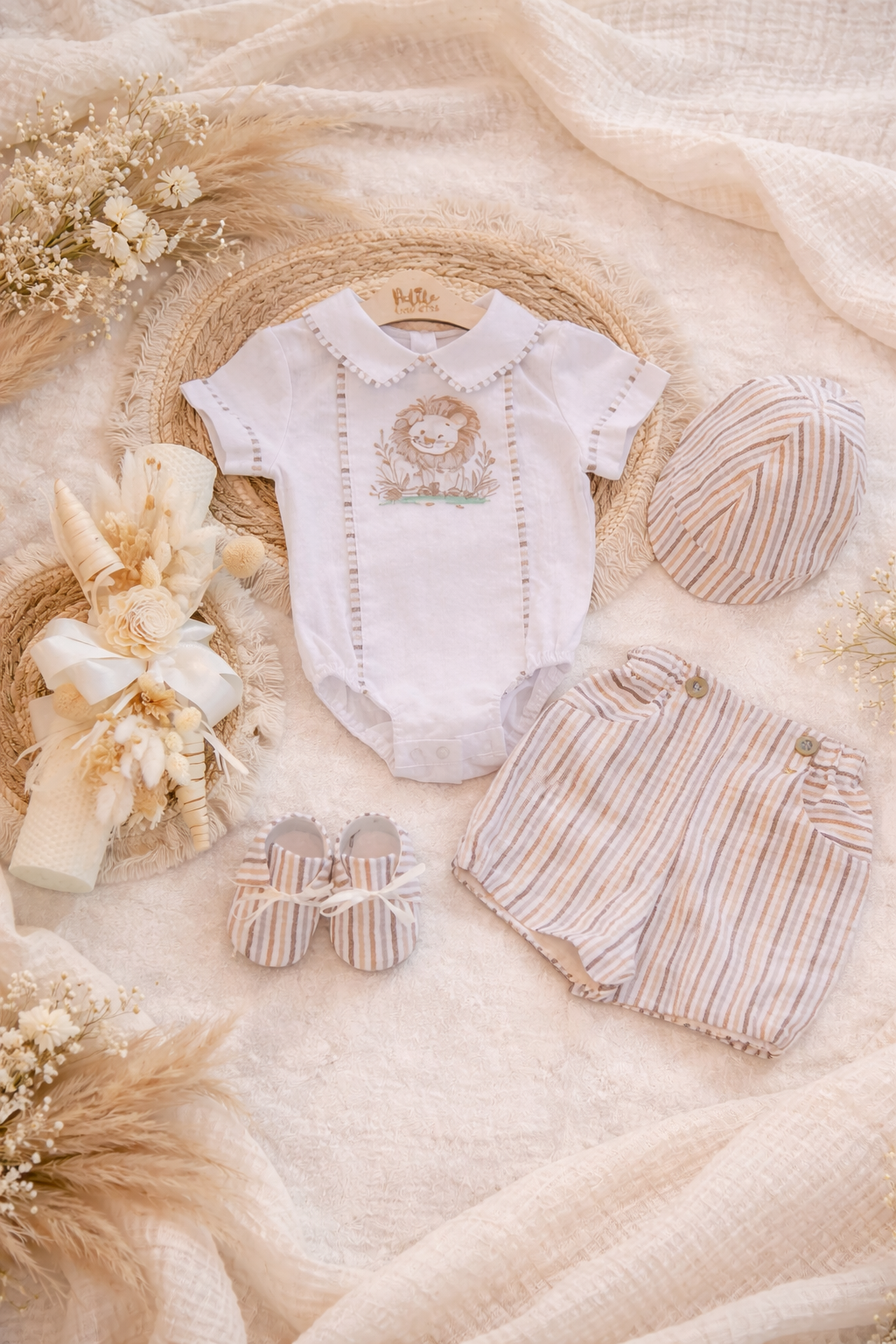 Costumaș botez pentru băieți Piedro Cotton