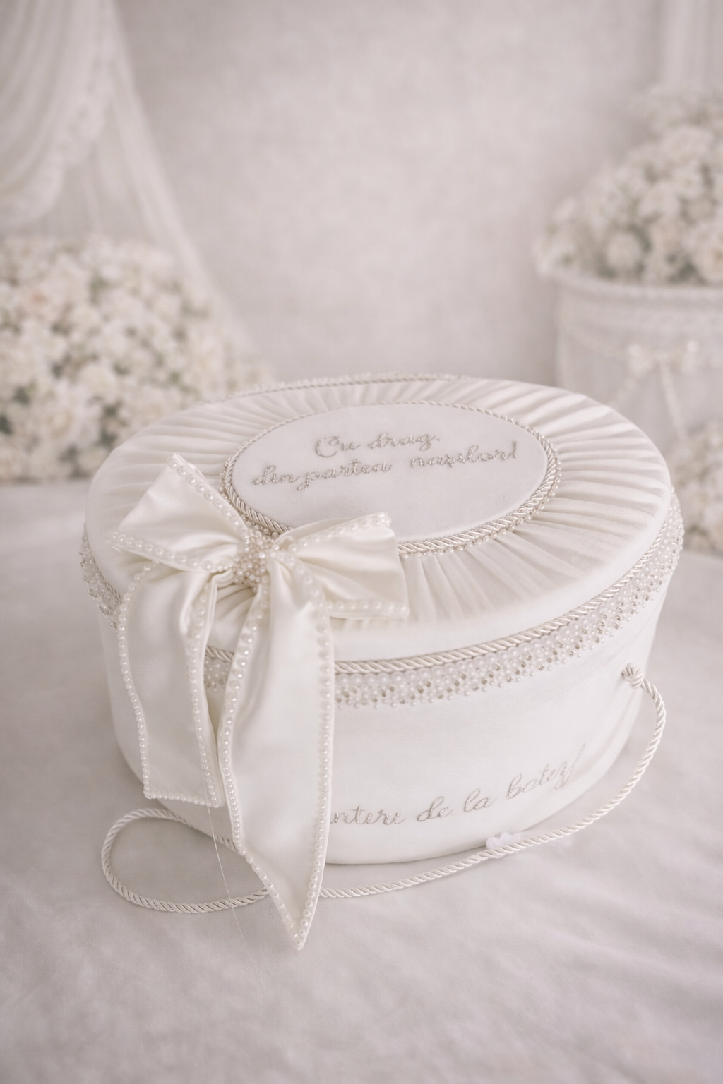 Set Botez Complet Fetiță „Perla” — Rochiță, Trusou & Lumânare