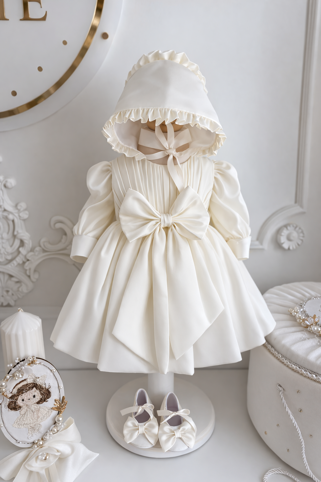 Rochiță de botez Elina Ivory