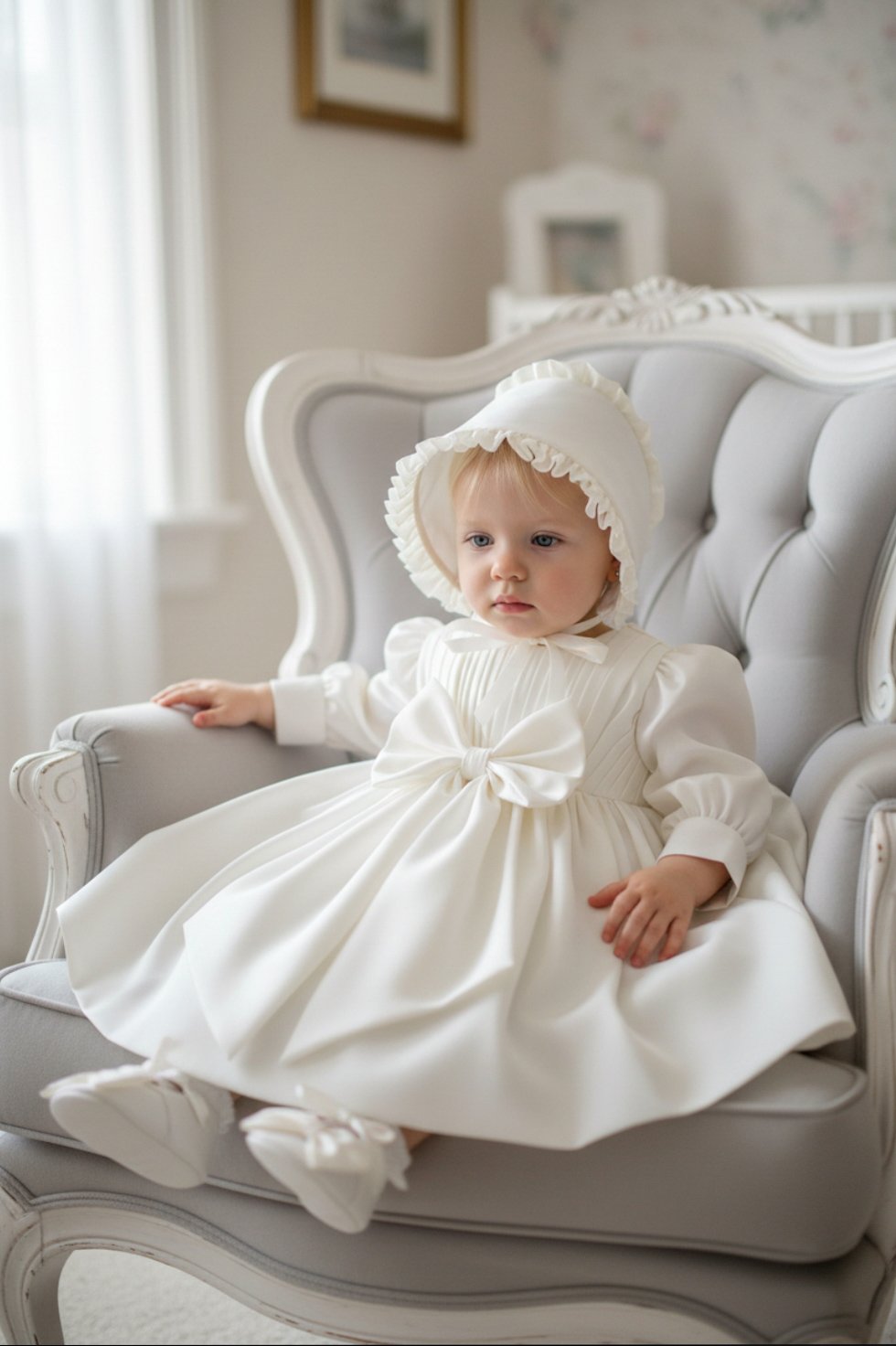 Rochiță de botez Elina Ivory