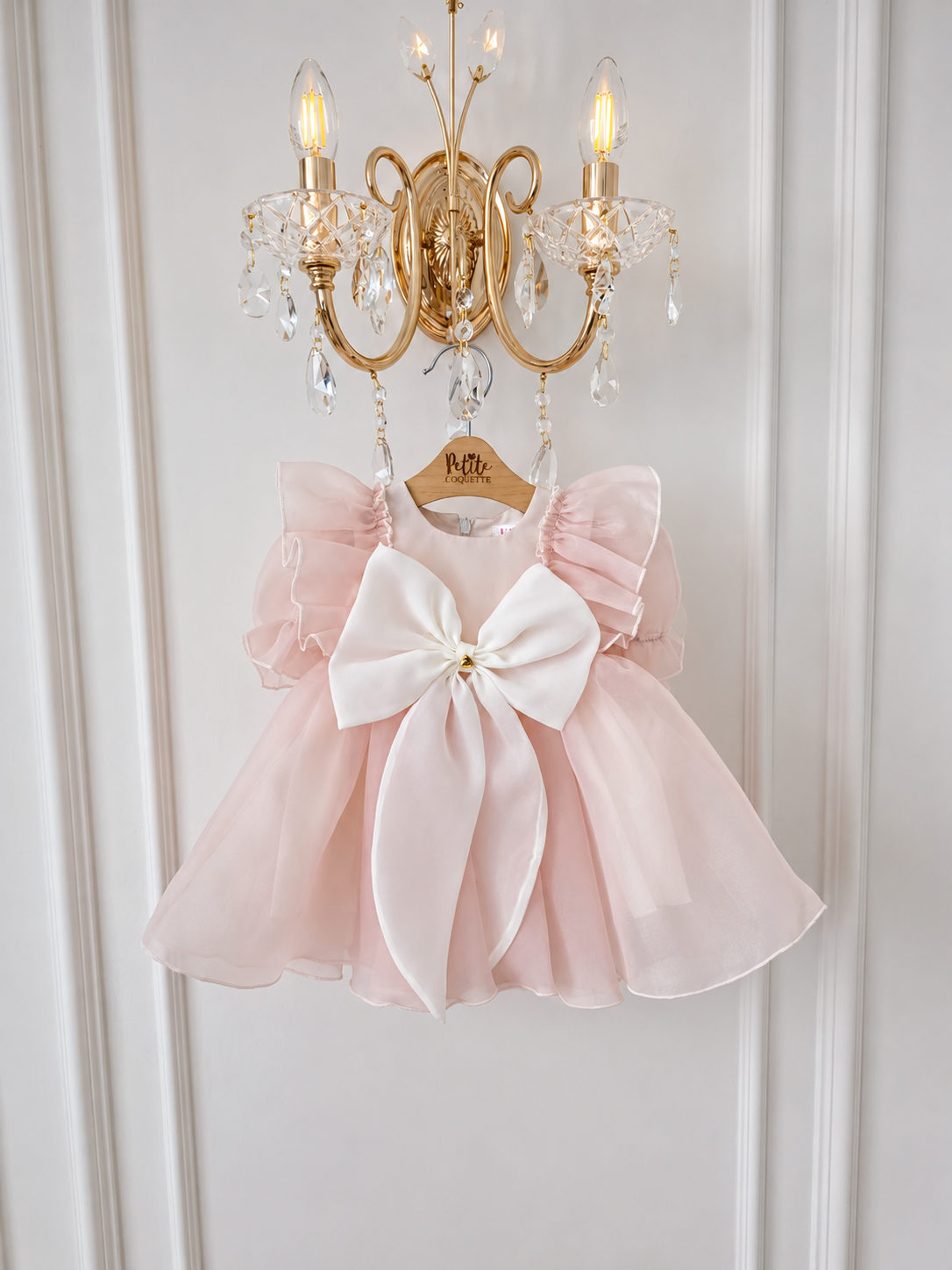 Rochiță din organza de botez Nuvolla