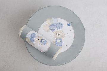 Trusou Botez Bear With Balloons Embrodery